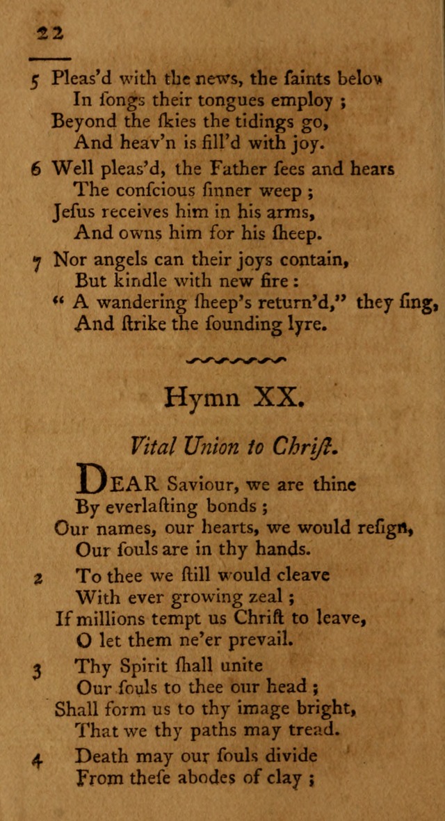 Society hymns, original and selected on evangelical and experimental subjects page 25