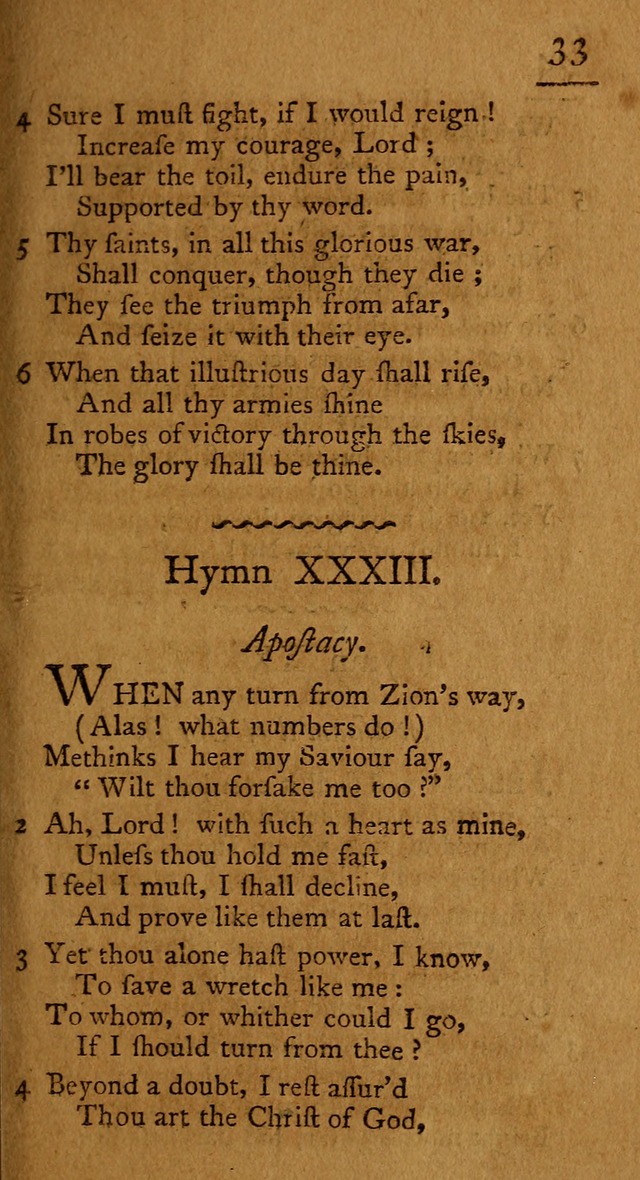 Society hymns, original and selected on evangelical and experimental subjects page 36