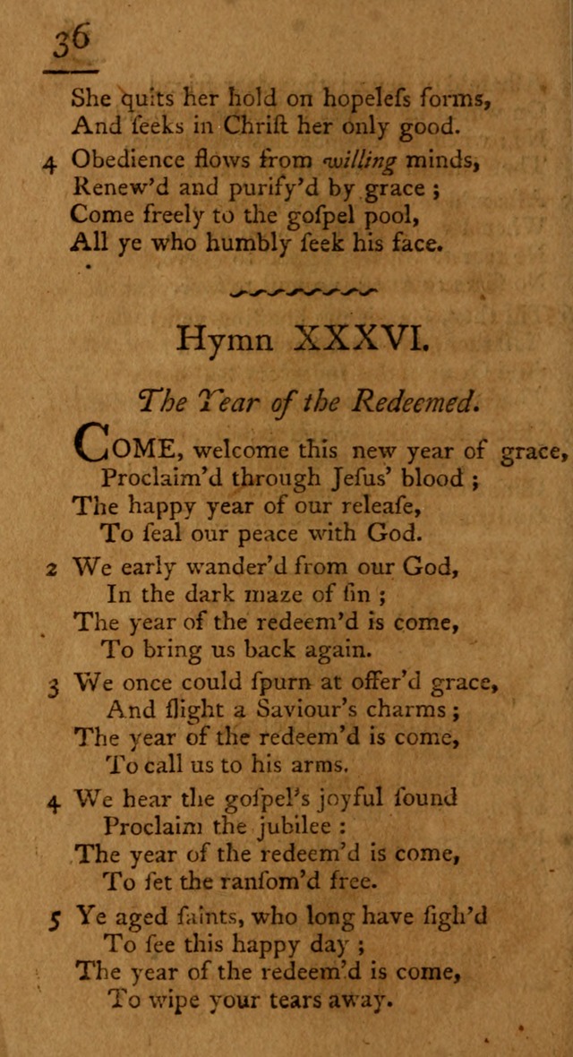 Society hymns, original and selected on evangelical and experimental subjects page 39
