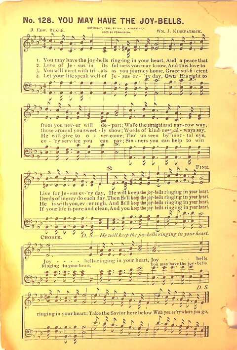 Sing His Praise: for the church, Sunday school and all religious assemblies page 128