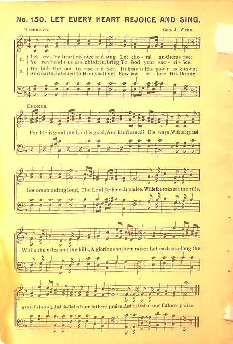 Sing His Praise: for the church, Sunday school and all religious assemblies page 152