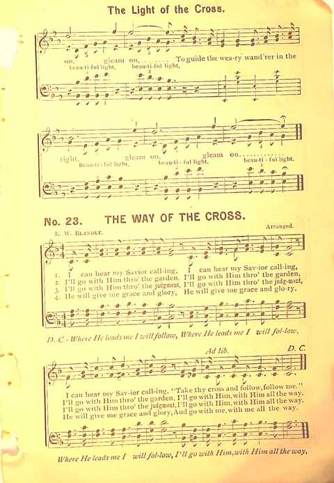 Sing His Praise: for the church, Sunday school and all religious assemblies page 23