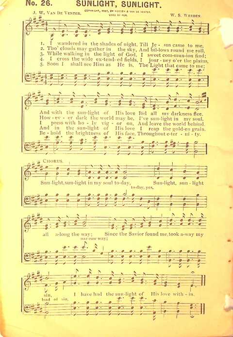 Sing His Praise: for the church, Sunday school and all religious assemblies page 26