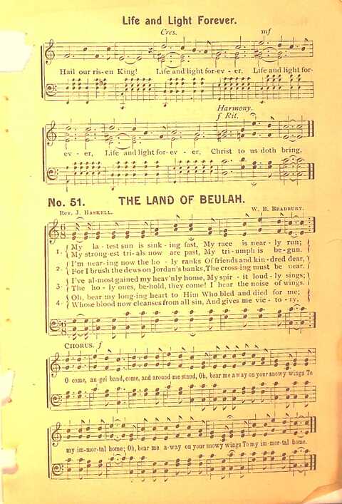 Sing His Praise: for the church, Sunday school and all religious assemblies page 51