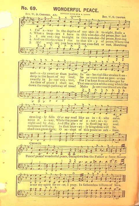 Sing His Praise: for the church, Sunday school and all religious assemblies page 69