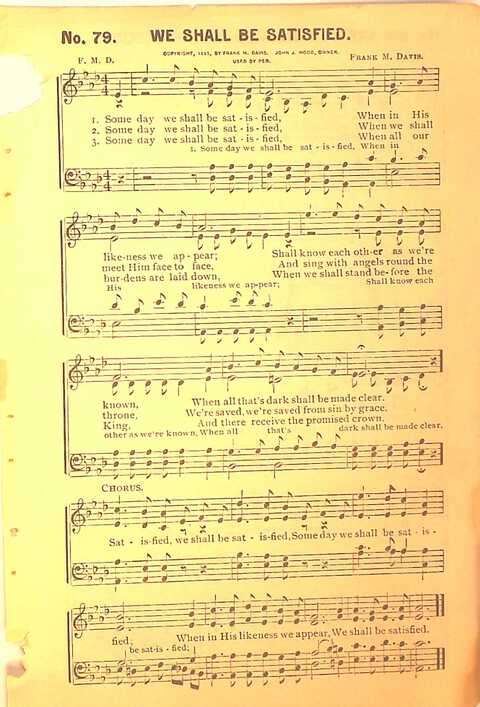 Sing His Praise: for the church, Sunday school and all religious assemblies page 79
