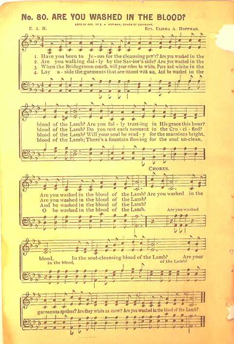 Sing His Praise: for the church, Sunday school and all religious assemblies page 80