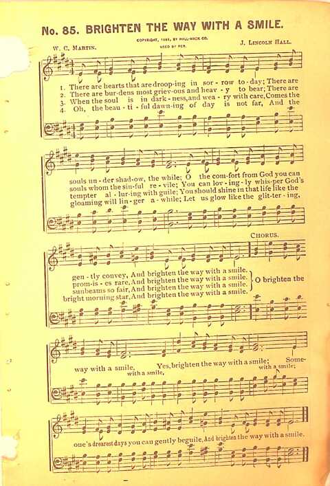 Sing His Praise: for the church, Sunday school and all religious assemblies page 85