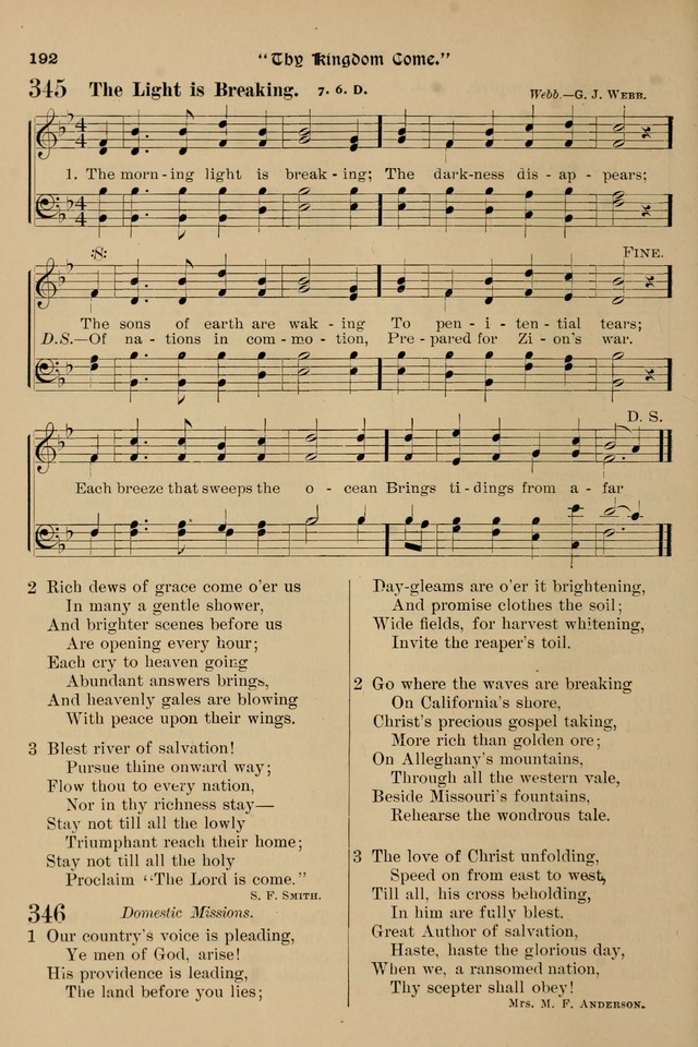 Song-Hymnal of Praise and Joy: a selection of spiritual songs, old and new page 191