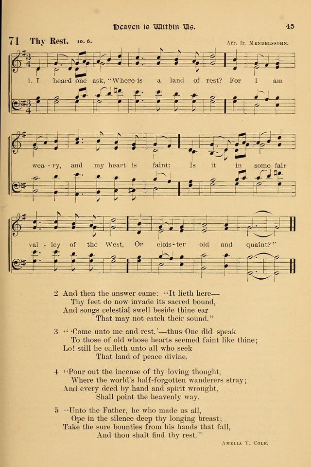 Song-Hymnal of Praise and Joy: a selection of spiritual songs, old and new page 48