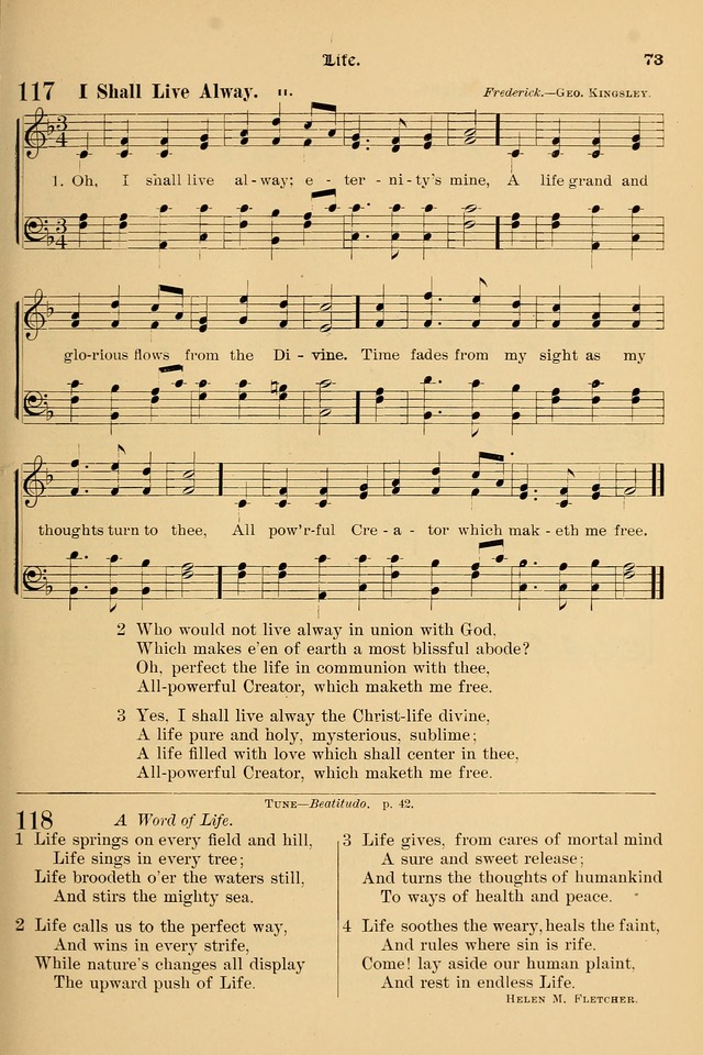 Song-Hymnal of Praise and Joy: a selection of spiritual songs, old and new page 74