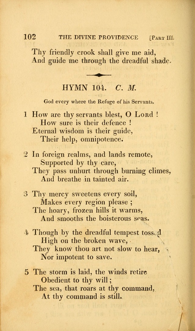 A Selection of Hymns and Psalms: for social and private worship (3rd ed. corr.) page 102