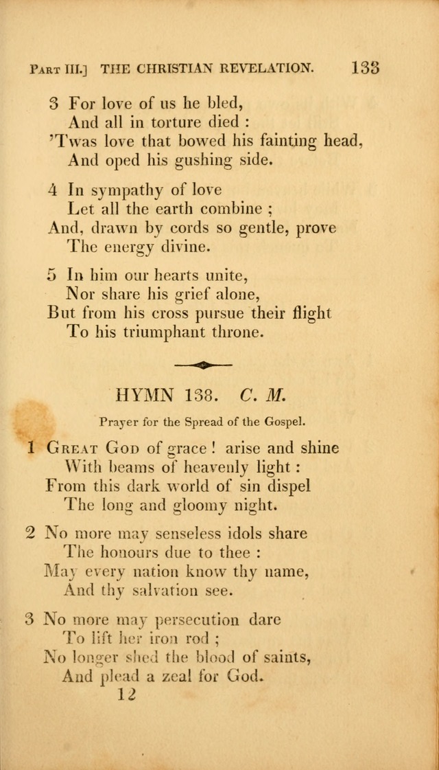 A Selection of Hymns and Psalms: for social and private worship (3rd ed. corr.) page 133