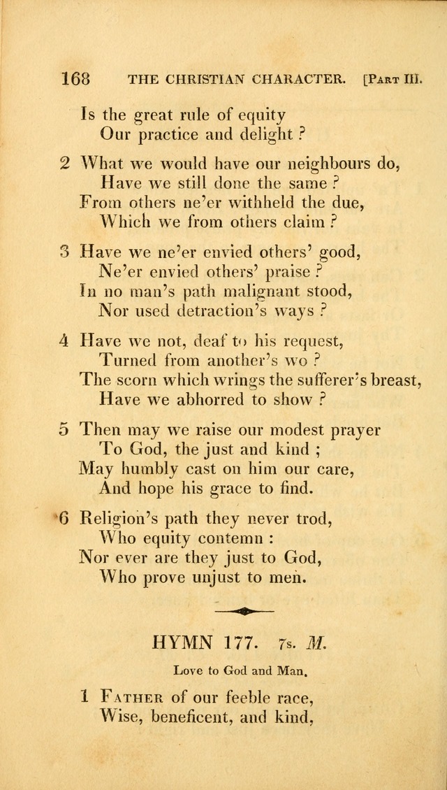 A Selection of Hymns and Psalms: for social and private worship (3rd ed. corr.) page 168