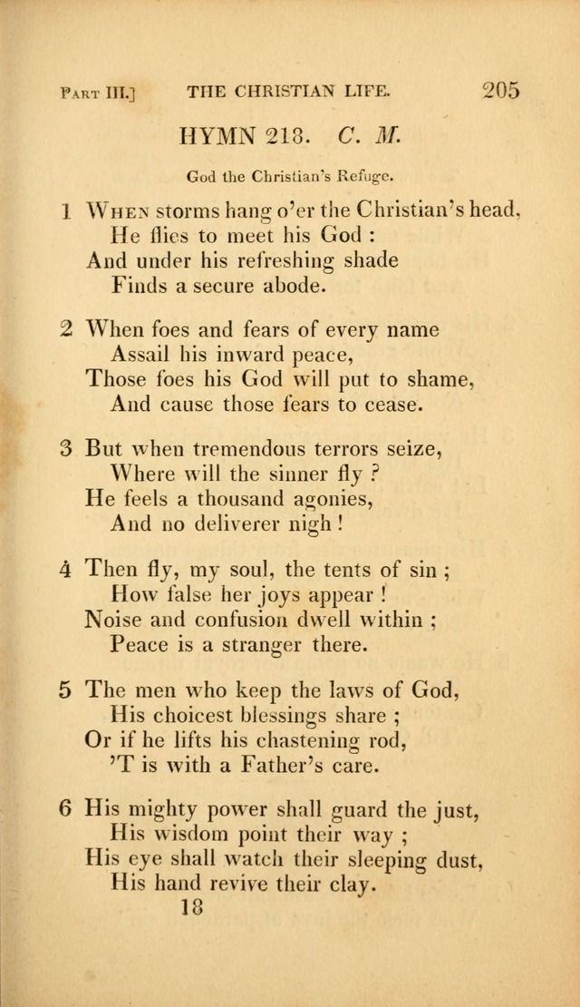 A Selection of Hymns and Psalms: for social and private worship (3rd ed. corr.) page 205