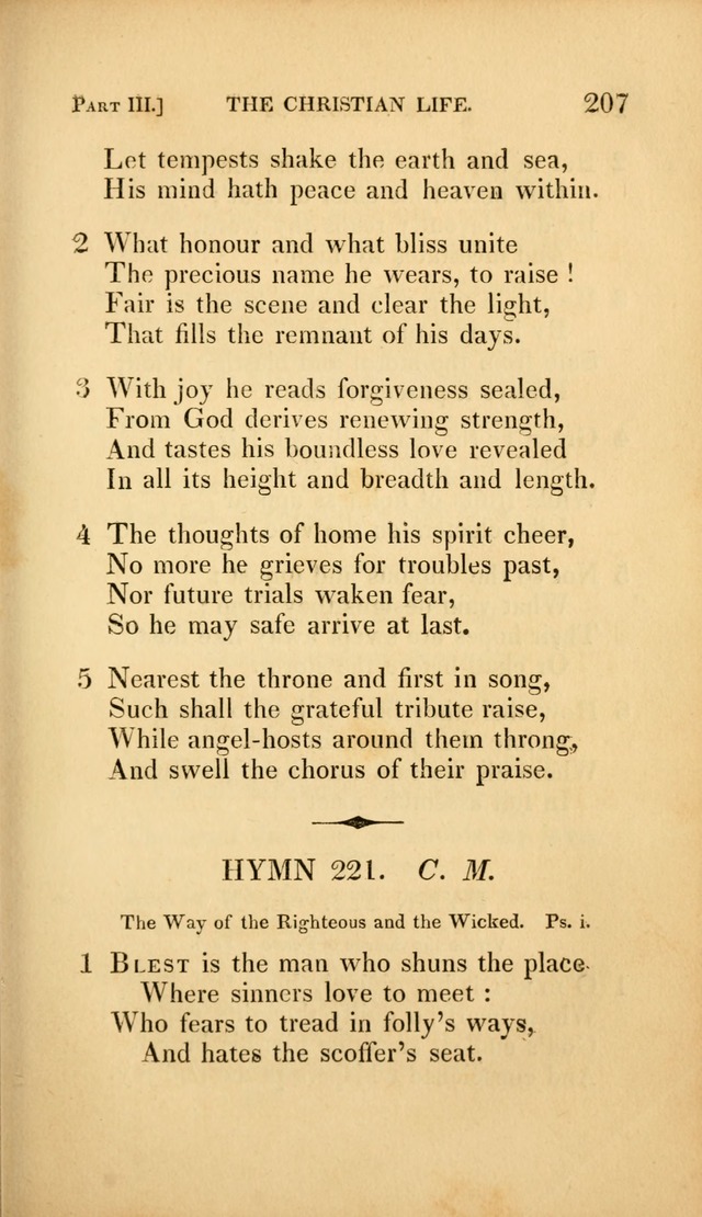 A Selection of Hymns and Psalms: for social and private worship (3rd ed. corr.) page 207