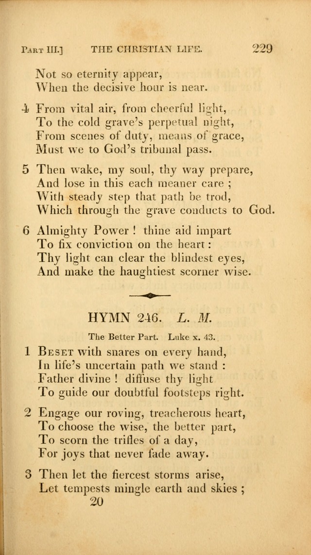 A Selection of Hymns and Psalms: for social and private worship (3rd ed. corr.) page 229