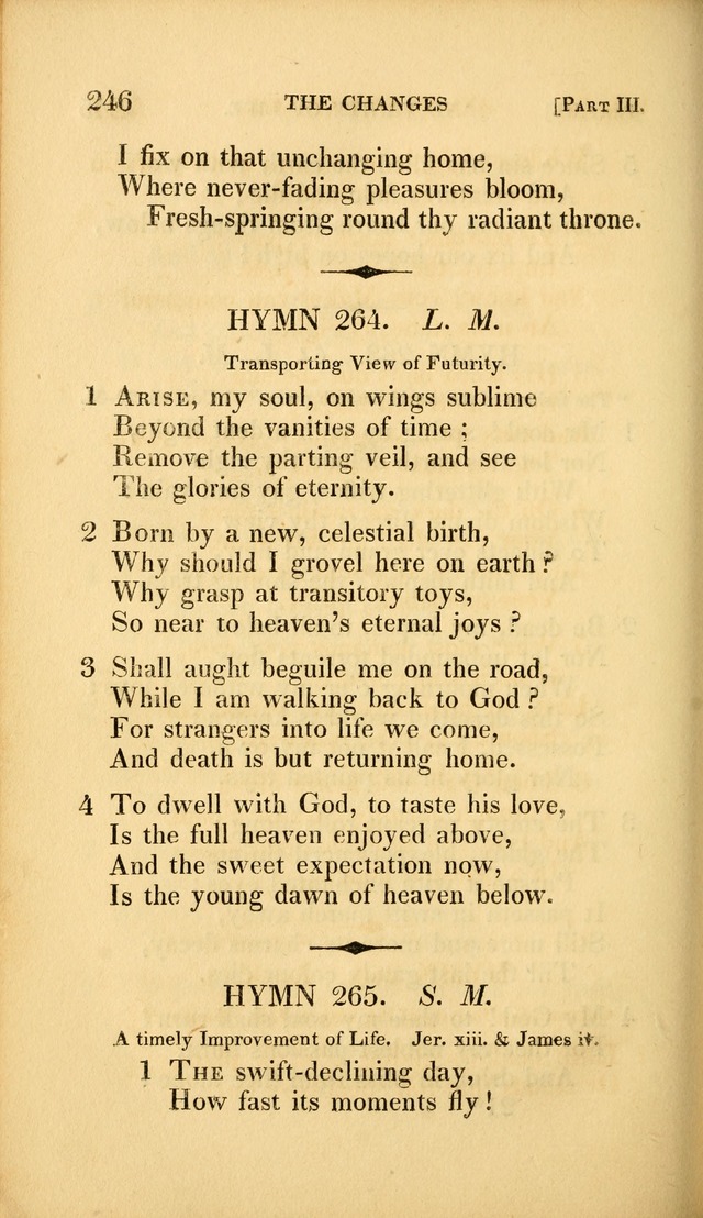 A Selection of Hymns and Psalms: for social and private worship (3rd ed. corr.) page 246