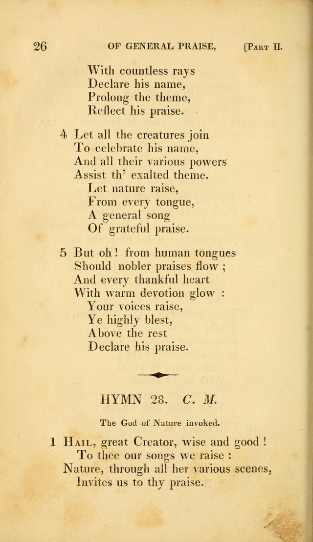 A Selection of Hymns and Psalms: for social and private worship (3rd ed. corr.) page 26