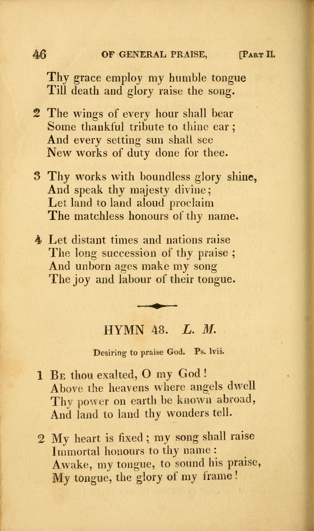 A Selection of Hymns and Psalms: for social and private worship (3rd ed. corr.) page 46