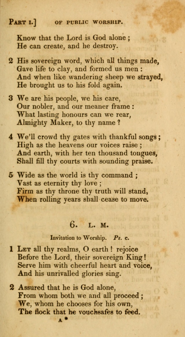 A Selection of Hymns and Psalms, for Social and Private Worship. (11th ed.) page 6