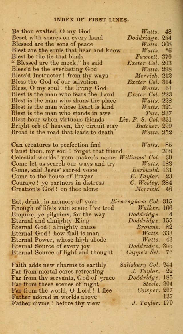 A Selection of Hymns and Psalms, for Social and Private Worship. (11th ed.) page xiii