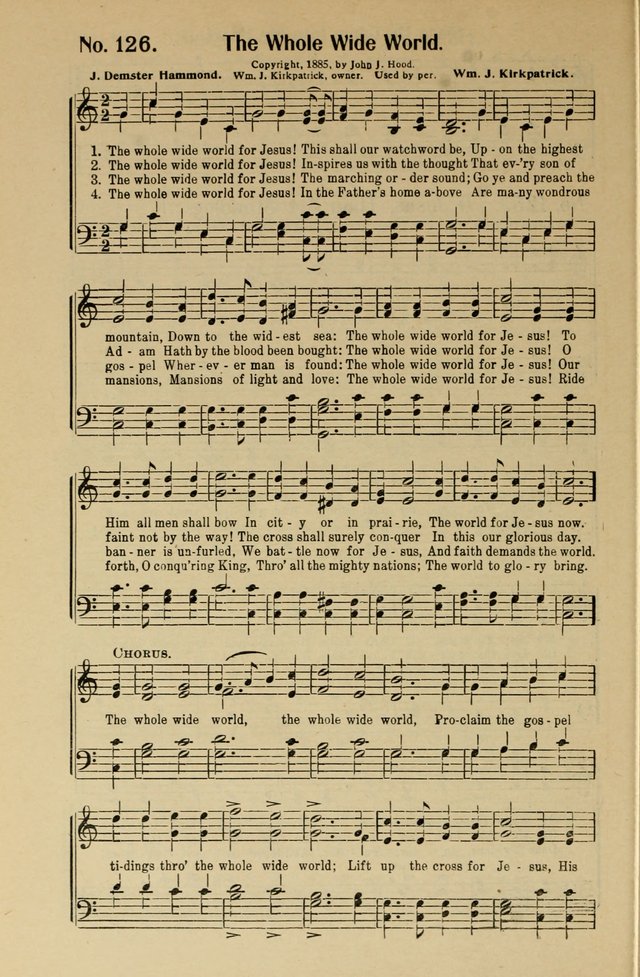 Songs of Help: for the Sunday school, evangelistic and church services page 126