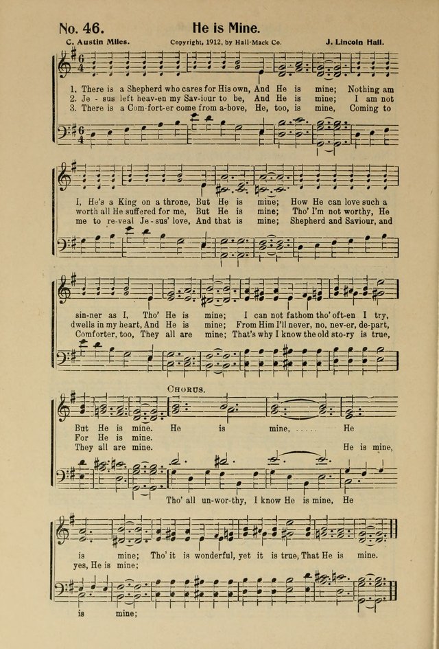 Songs of Help: for the Sunday school, evangelistic and church services page 46