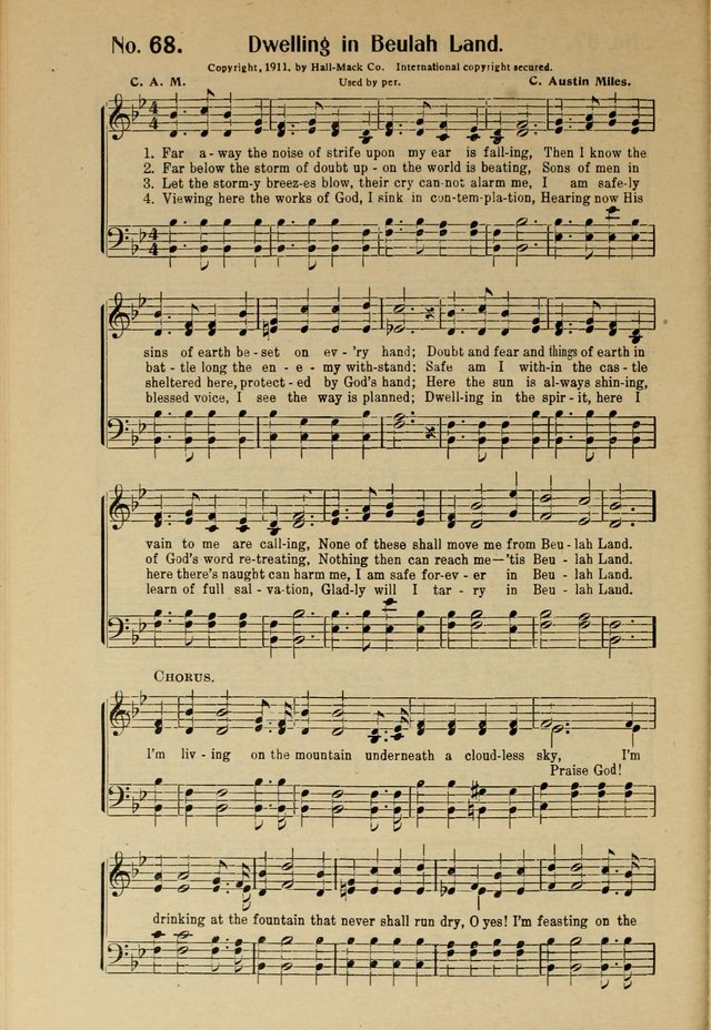 Songs of Help: for the Sunday school, evangelistic and church services page 68