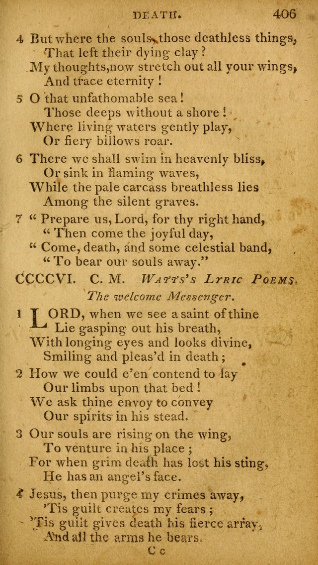 A Selection of Hymns and Spiritual Songs: designed (especially the former part) for the use of congregations as an appendix to Dr. Watt