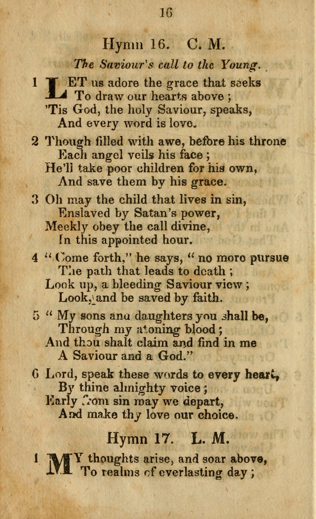 Selection of Hymns for the Sunday School Union of the Methodist Episcopal Church page 16