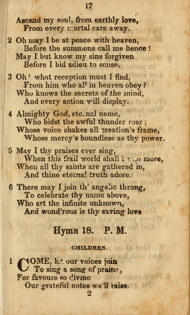 Selection of Hymns for the Sunday School Union of the Methodist Episcopal Church page 17