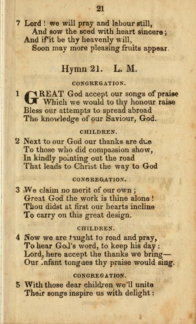 Selection of Hymns for the Sunday School Union of the Methodist Episcopal Church page 21
