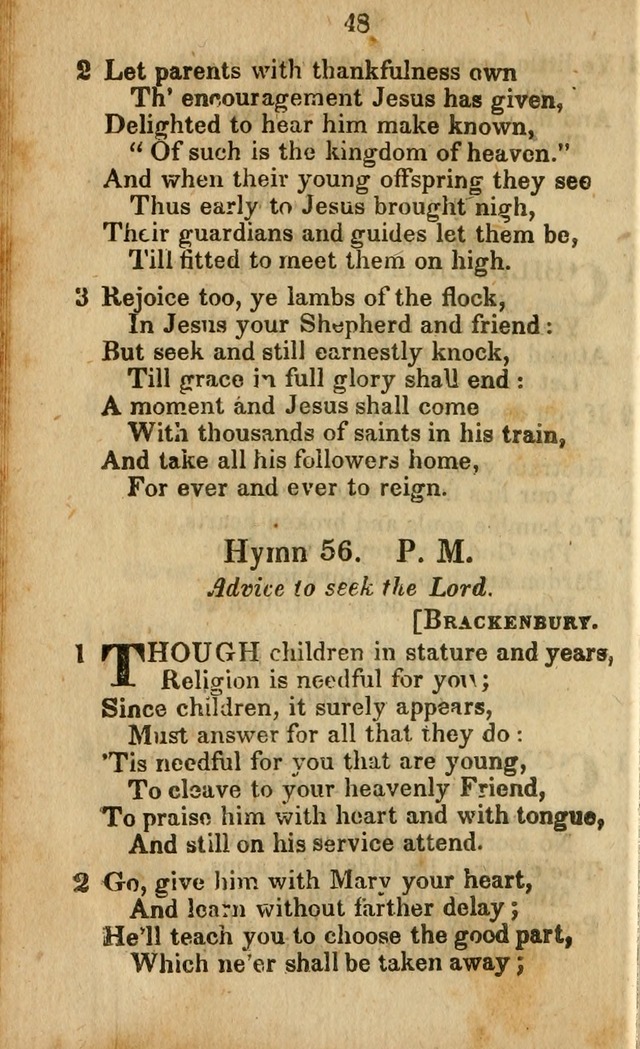 Selection of Hymns for the Sunday School Union of the Methodist Episcopal Church page 48