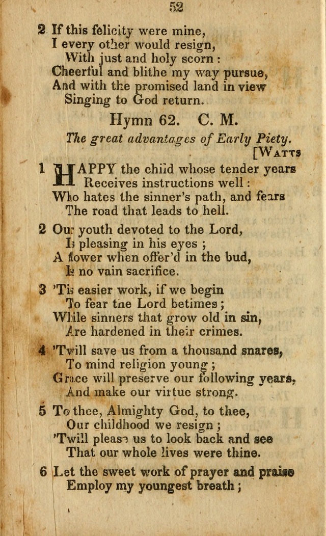 Selection of Hymns for the Sunday School Union of the Methodist Episcopal Church page 52