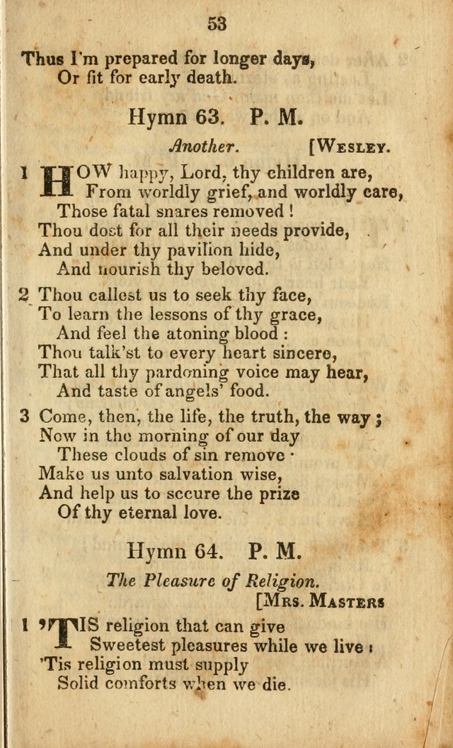 Selection of Hymns for the Sunday School Union of the Methodist Episcopal Church page 53