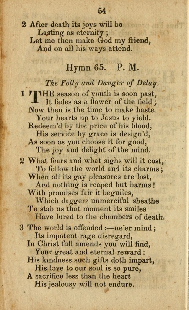 Selection of Hymns for the Sunday School Union of the Methodist Episcopal Church page 54