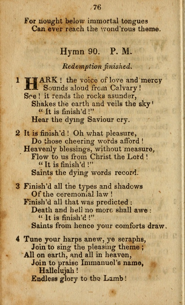 Selection of Hymns for the Sunday School Union of the Methodist Episcopal Church page 76