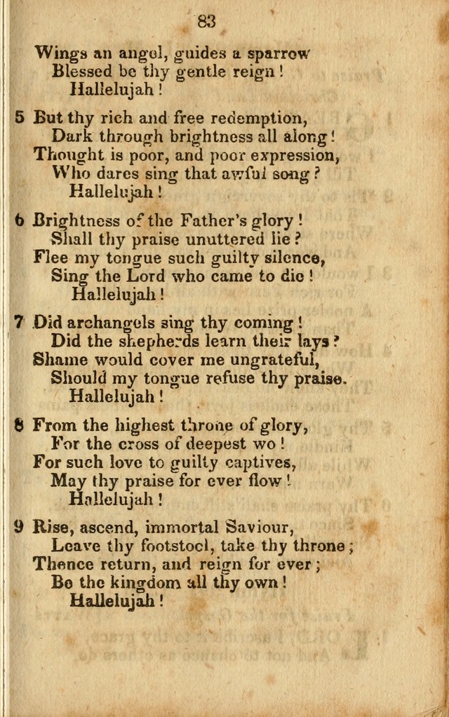 Selection of Hymns for the Sunday School Union of the Methodist Episcopal Church page 83