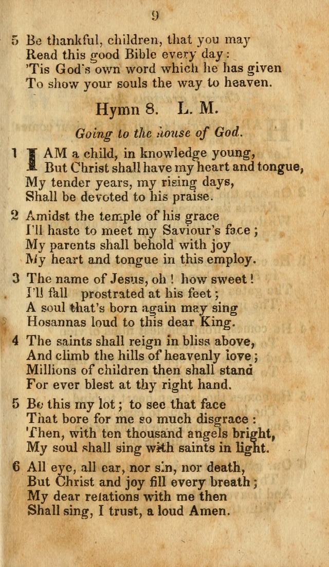Selection of Hymns for the Sunday School Union of the Methodist Episcopal Church page 9