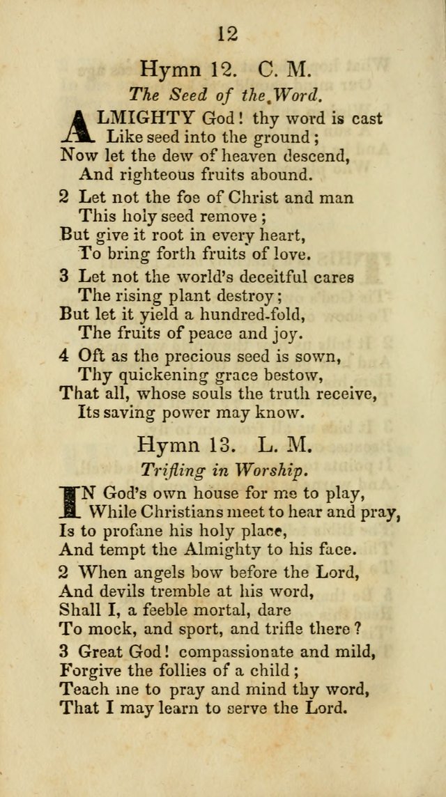 Selection of Hymns for the Sunday School Union of the Methodist Episcopal Church page 12