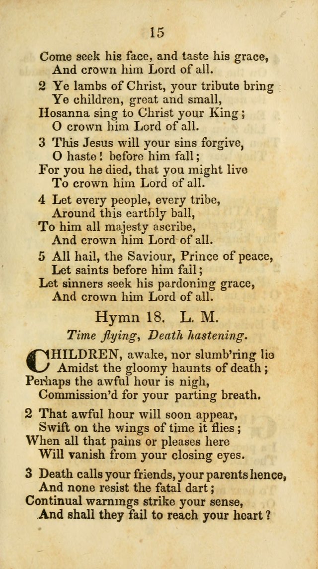 Selection of Hymns for the Sunday School Union of the Methodist Episcopal Church page 15