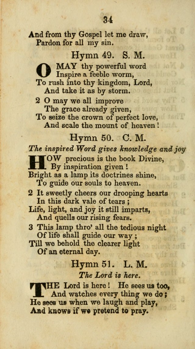 Selection of Hymns for the Sunday School Union of the Methodist Episcopal Church page 34