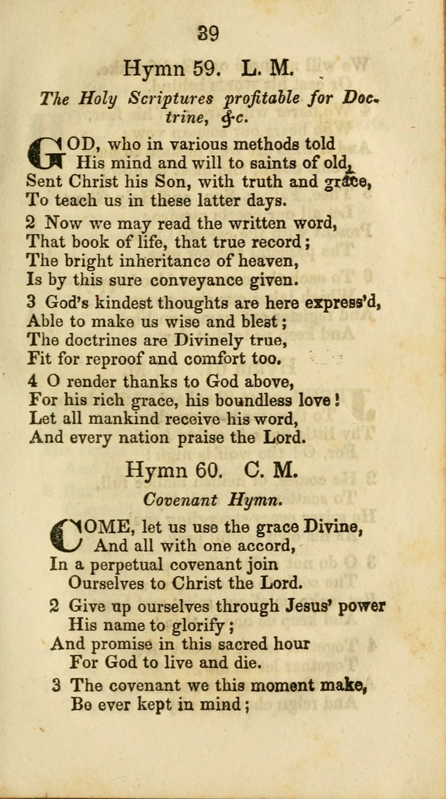 Selection of Hymns for the Sunday School Union of the Methodist Episcopal Church page 39