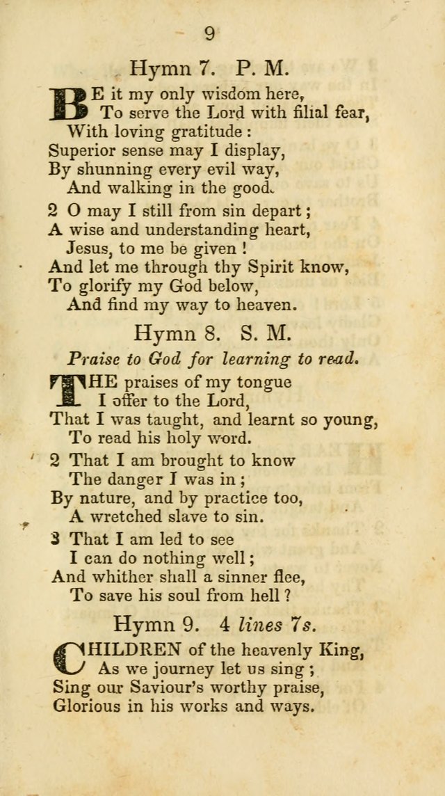 Selection of Hymns for the Sunday School Union of the Methodist Episcopal Church page 9