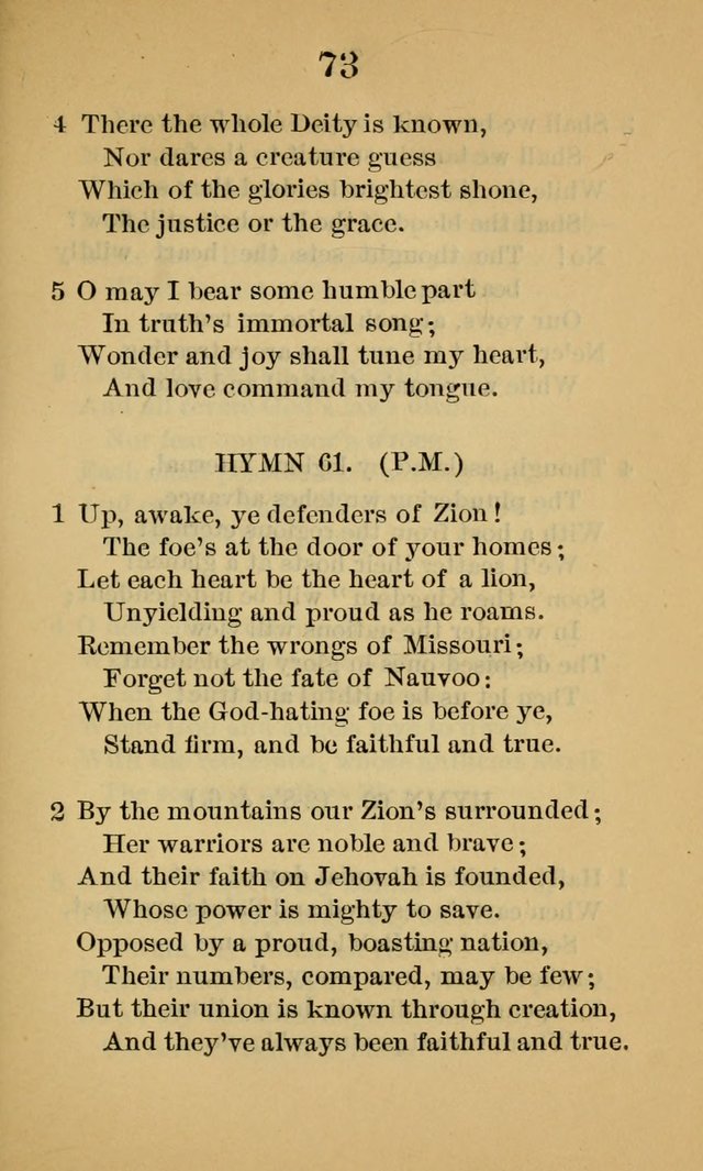 Sacred Hymns and Spiritual Songs, for the Church of Jesus Christ of Latter-Day Saints. (14th ed.) page 76