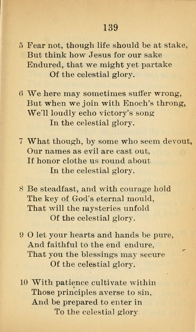 Sacred Hymns and Spiritual Songs for the Church of Jesus Christ of Latter-Day Saints (20th ed.) page 139