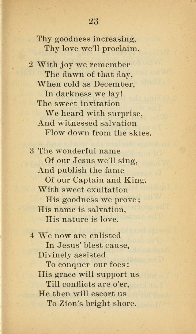 Sacred Hymns and Spiritual Songs for the Church of Jesus Christ of Latter-Day Saints (20th ed.) page 23