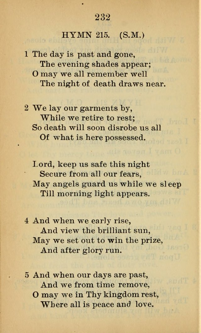 Sacred Hymns and Spiritual Songs for the Church of Jesus Christ of Latter-Day Saints (20th ed.) page 232
