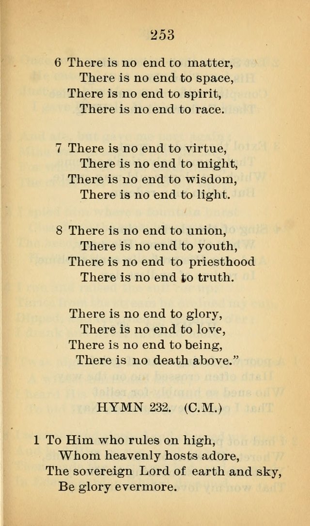 Sacred Hymns and Spiritual Songs for the Church of Jesus Christ of Latter-Day Saints (20th ed.) page 253